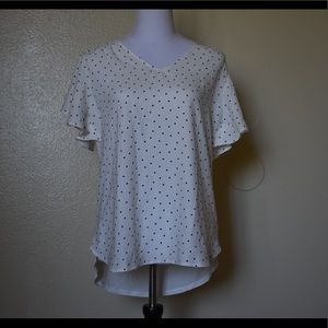 LOFT Polk & Dot Medium Blouse
